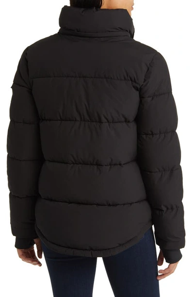 Shop Bcbgeneration Water Resistant Hooded Puffer Jacket In Black