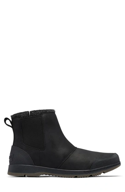 Shop Sorel Ankeny Chelsea Waterproof Boot In Black