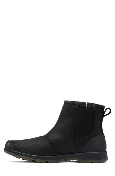 Shop Sorel Ankeny Chelsea Waterproof Boot In Black