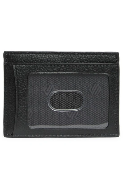 Shop Johnston & Murphy Weekend Leather Cardholder In Black