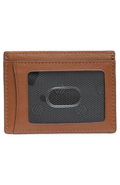 Johnston & Murphy Weekend Leather Card Holder In Tan