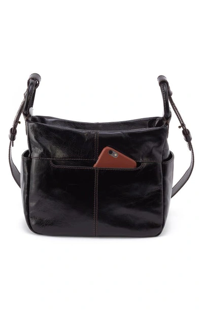 Shop Hobo Sheila Leather Crossbody Bag In Black
