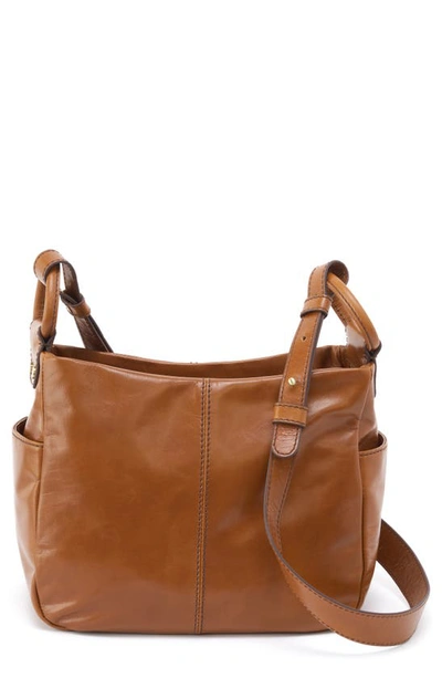 Shop Hobo Sheila Leather Crossbody Bag In Truffle
