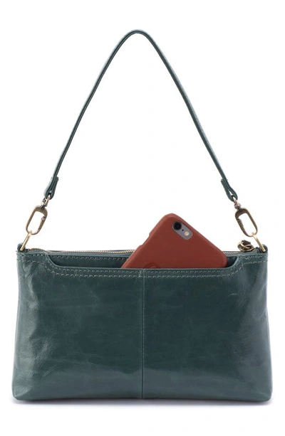 Shop Hobo Darcy Convertible Leather Crossbody Bag In Sage Leaf