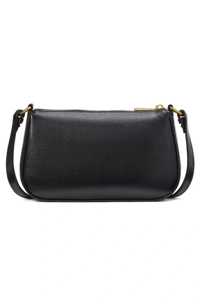 Shop Kate Spade Small Bleecker Saffiano Leather Crossbody Bag In Black