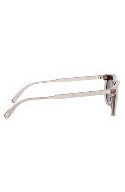 Dior In 56mm Rectangular Sunglasses In Shiny Pink / Smoke