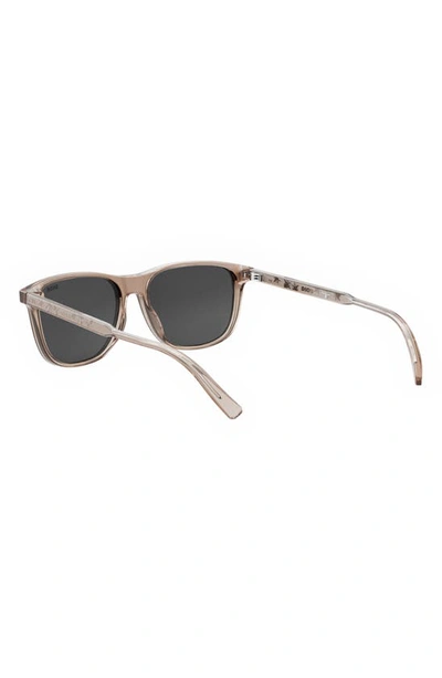 Shop Dior In S3i 56mm Rectangular Sunglasses In Shiny Pink / Smoke