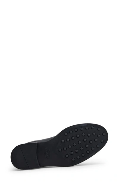 Tod's Leather Chelsea Boots In Nero