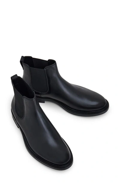 Tod's Leather Chelsea Boots In Nero