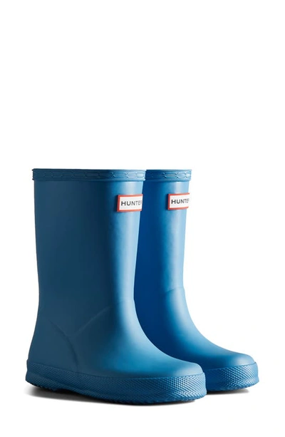 Shop Hunter Kids' First Classic Rain Boot In Panorama Blue