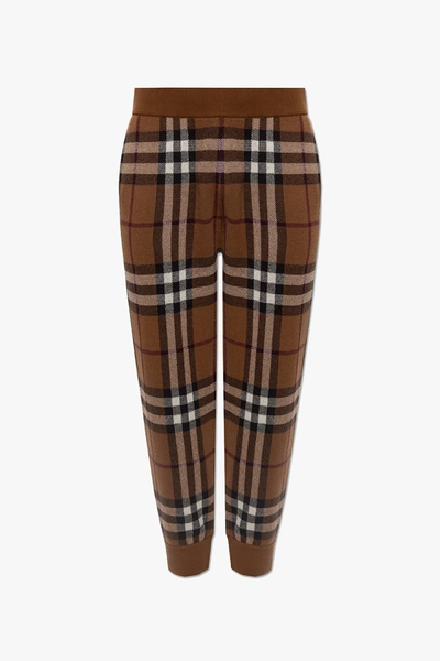 Shop Burberry Brown ‘marley' Sweatpants In New