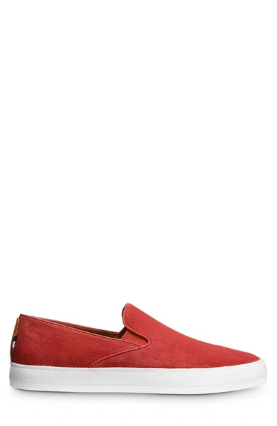 Shop Allen Edmonds Holden Beach Slip-on Sneaker In Crimson