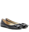 Roger Vivier Gommette Patent Leather Ballet Flats In Black