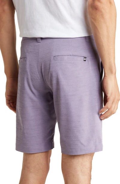 Shop Travismathew Switchbacks Hybrid Shorts In Mulled Grape