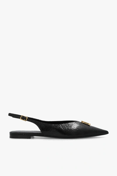 Shop Burberry Black Shoes With Logo In New