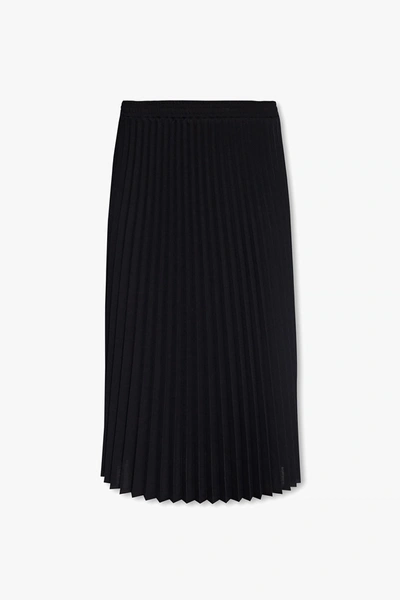 Shop Vetements Black Pleated Skirt In New