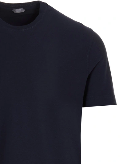 Shop Zanone Ice Cotton T-shirt Blue