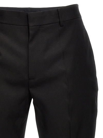 Shop Off-white Ow Embroidery Pants Black