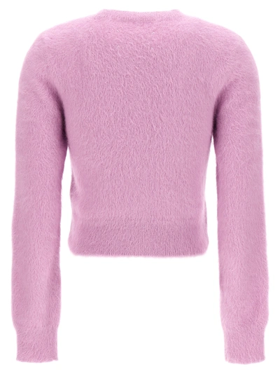 Shop Maison Margiela Pearl Button Cardigan Sweater, Cardigans Pink