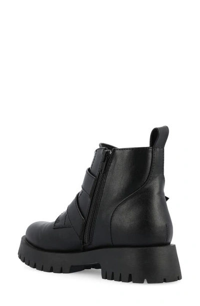 Journee Collection Maebry Buckle Bootie In Black