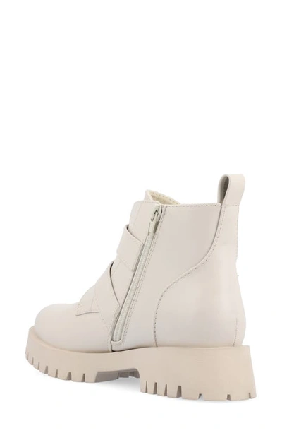 Journee Collection Maebry Buckle Bootie In Bone