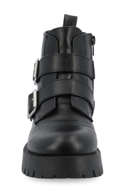 Journee Collection Maebry Buckle Bootie In Black