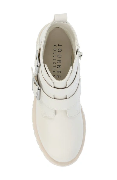 Journee Collection Maebry Buckle Bootie In Bone