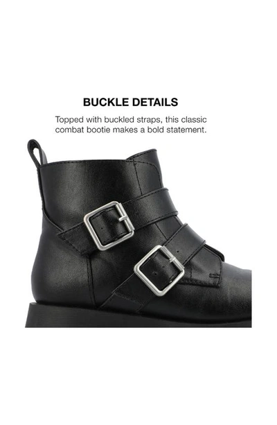 Journee Collection Maebry Buckle Bootie In Black