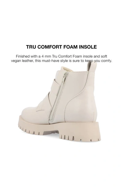 Journee Collection Maebry Buckle Bootie In Bone