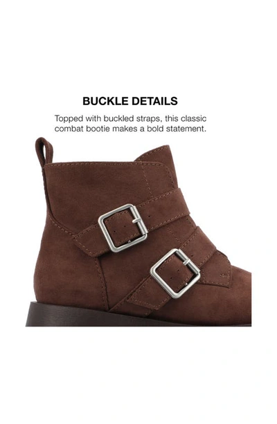 Journee Collection Maebry Buckle Bootie In Brown