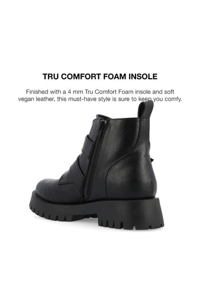 Journee Collection Maebry Buckle Bootie In Black