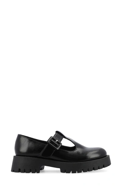 Journee Collection Suvi Mary Jane Loafer In Black
