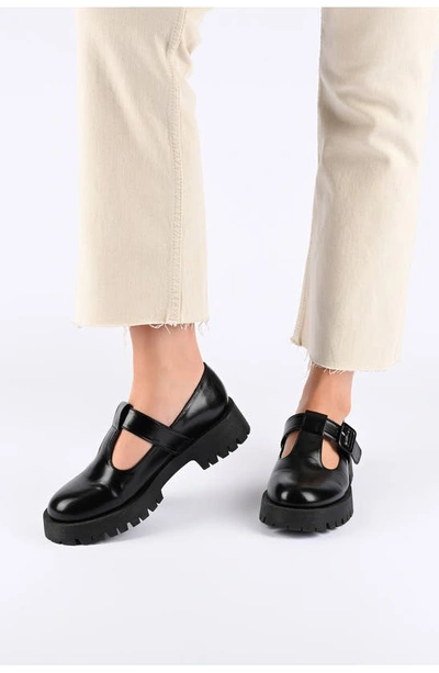 Journee Collection Suvi Mary Jane Loafer In Cognac