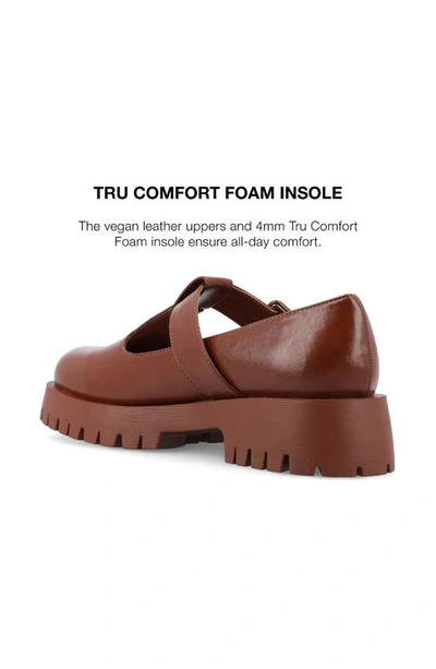 Journee Collection Suvi Mary Jane Loafer In Cognac