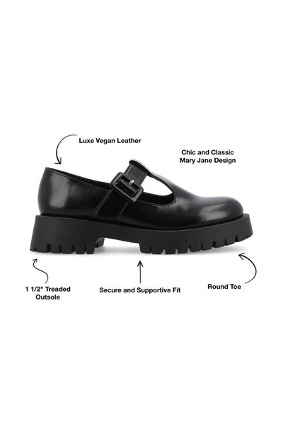 Journee Collection Suvi Mary Jane Loafer In Black