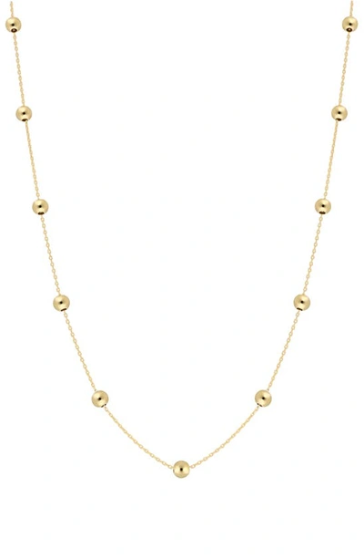 Shop Bony Levy Mykonos 14k Gold Bead Station Necklace In 14k Yellow Gold