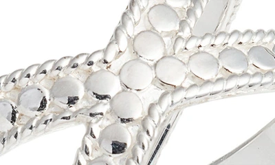 Anna Beck Classic Crossover Ring In Silver