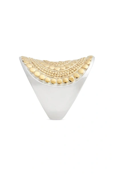 Anna Beck Classic Saddle Ring In Two Tone