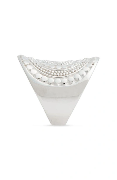 Anna Beck Classic Saddle Ring In Silver