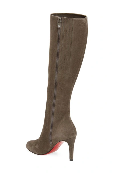 Shop Christian Louboutin Pumppie Knee High Boot In Rocket