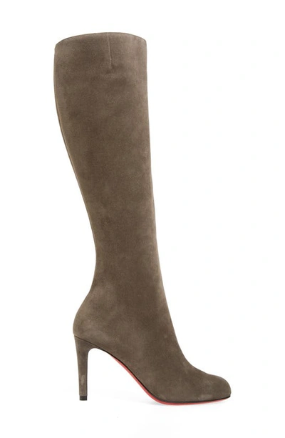 Shop Christian Louboutin Pumppie Knee High Boot In Rocket