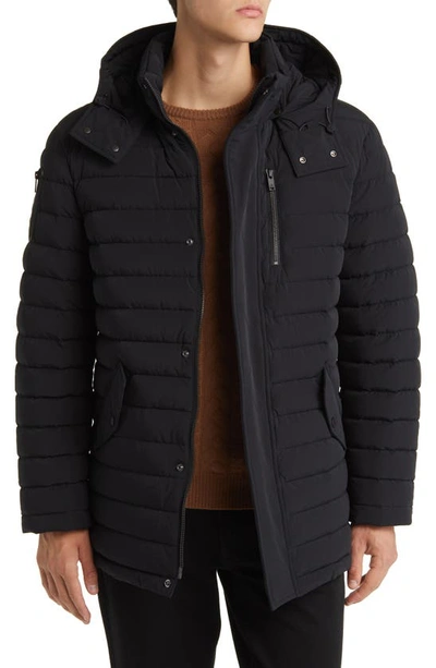 Shop Moose Knuckles Greystone Down Puffer Jacket In Black