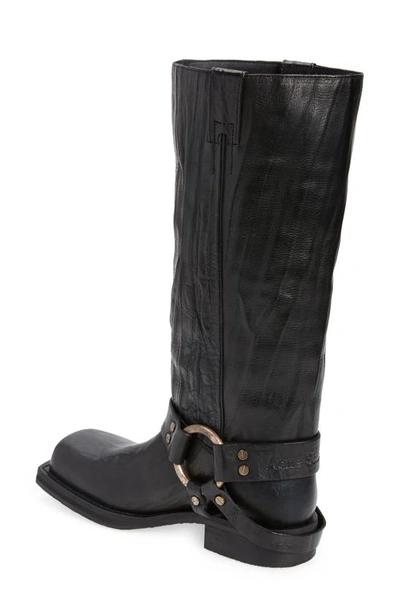 Shop Acne Studios Balius Harness Engineer Boot In Anthracite