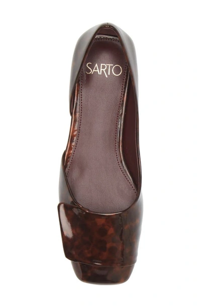 Shop Sarto By Franco Sarto Tracy Half D'orsay Flat In Brown
