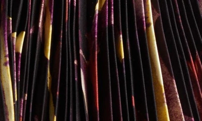 Shop Altuzarra Halki Pleated Cutout Top In 306554 Mulberry Feather