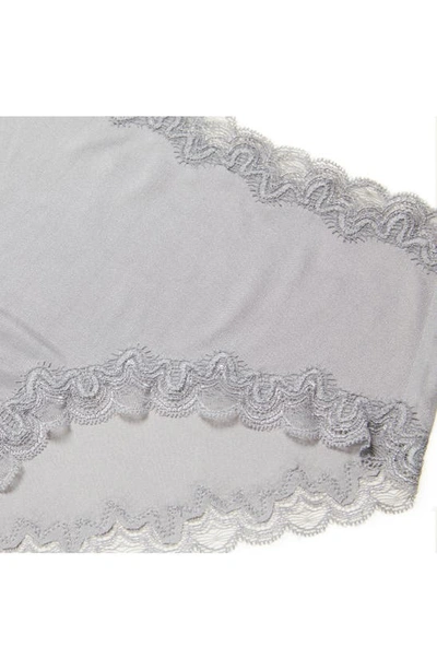 Uwila Warrior Soft Silk Lace Trim Silk Briefs In Alloy