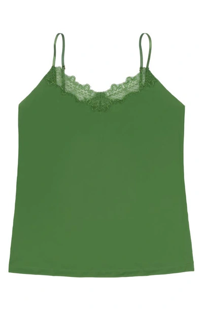 Shop Uwila Warrior Happy Seamless Lace Trim Camisole In Kale