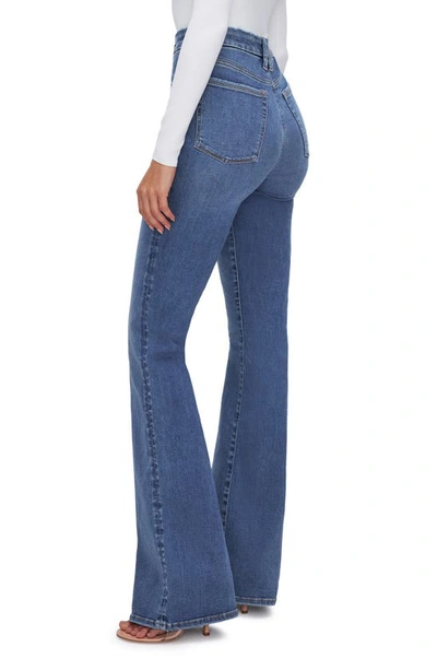 Good American Always Fits Good Classic High Waist Bootcut Jeans In Indigo534