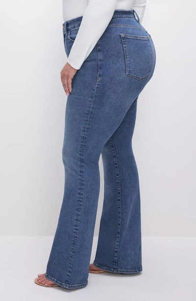 Good American Always Fits Good Classic High Waist Bootcut Jeans In Indigo534