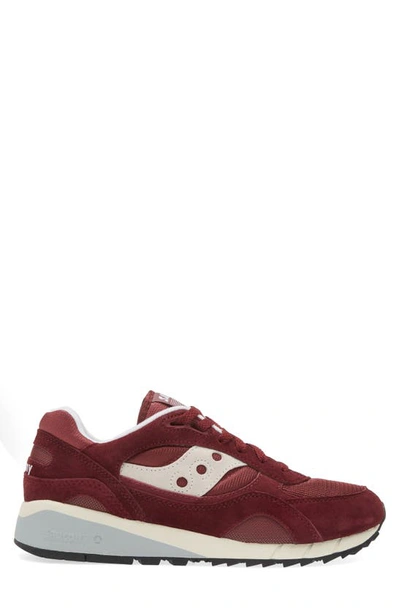 Shop Saucony Shadow 6000 Essential Sneaker In Burgundy